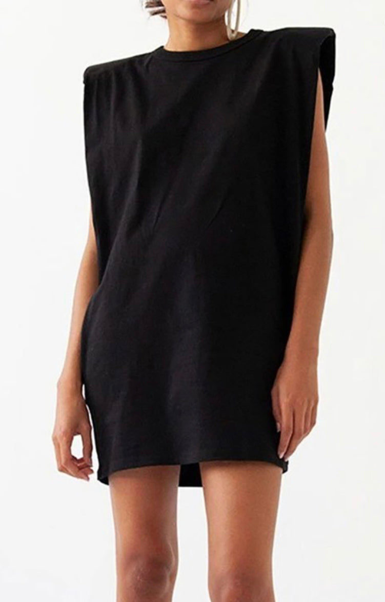 BLACK TEE $HIRT DRESS